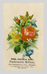 Mrs. Sophia Rau, Fashionable Milliner