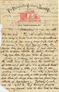 1883 July 14, Philadelphia, to wife