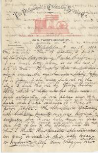1883 August 18, Philadelphia, to wife