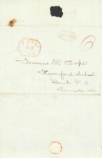 1836 January 15, Philadelphia, to Dear Franky, Haverford School