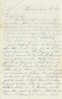 1863 April 8, Aubury, to my family