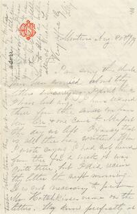 1879 August 20, Montrose, to Mother