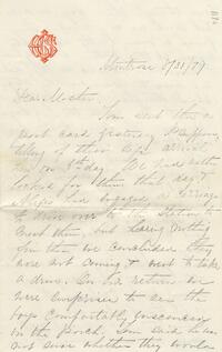 1879 August 31, Montrose, to Mother