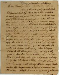 Nathaniel Holland's letter to Israel Pemberton, October 2, 1759