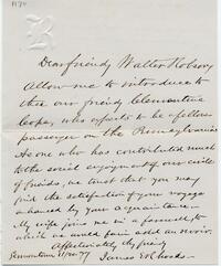 1877 November 20, Germantown, to Walter Robson, Steamer Pennsylvania
