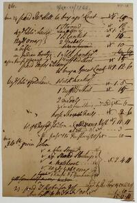 Bills and Receipts, April 24, 1760