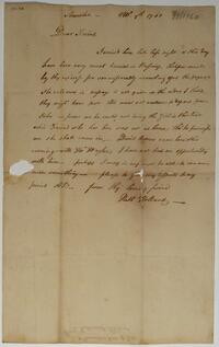 Nathaniel Holland's letter to Israel Pemberton, August 9, 1760