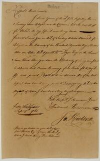 Pemberton's Letter from Joseph Kirkbride, September 15, 1760