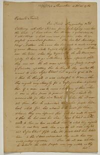 Pemberton's Letter from Nathaniel Holland, October 16, 1760