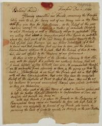 Pemberton's Letter from Christopher Schultze, December 1, 1760