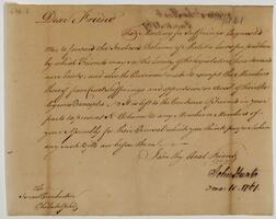 John Hunt's letter to Israel Pemberton, March 10, 1761