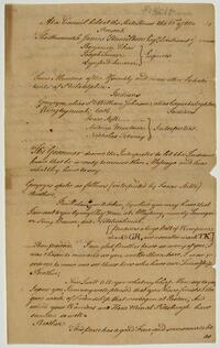 Minutes of Meeting Between the Governor and the Indians in Philadelphia, May 22, 1761