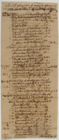 Account between the Friendly Association and Israel Pemberton, December 12, 1761