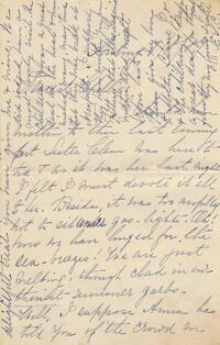 1889 July 8, Awbury, to Chellie, Newport