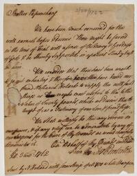 Israel Pemberton's letter to Delaware Chief Papunehans, March 20, 1762