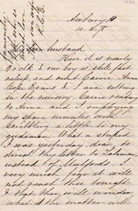 1878 October 2, Awbury, to Dear husband