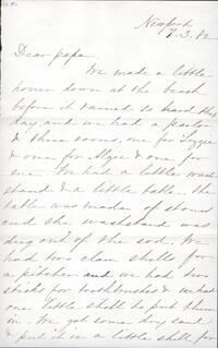 1882 July 3, Newport, to Dear papa, Awbury