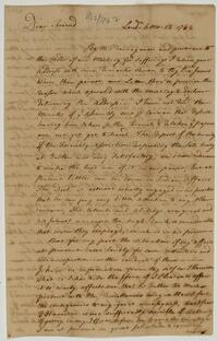 John Hunt's letter to Israel Pemberton, June 12, 1762