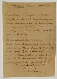 Nathaniel Holland's letter to Israel Pemberton, June 13, 1762