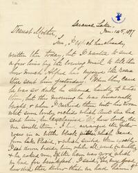 1897 January 14, Saranac Lake, to Dearest Mother