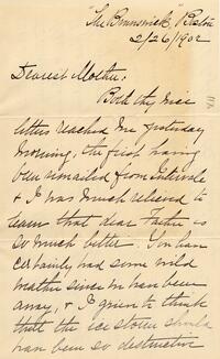 1902 February 26, Boston, to Dearest Mother