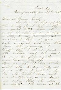 1862 June 22, Connymede, to Dearest Cousin Sarah