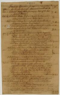 Israel Pemberton's account with the Friendly Association, April 18, 1763