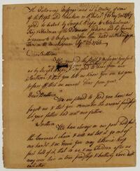 Message to the Ohio Indians from the Friends in Philadelphia, March 10, 1767