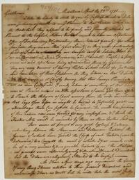 Robert Callender's letter to John Pemberton and Owen Jones, April 22, 1771