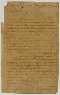 John Ettwein's letter to James and Drinker, September 29, 1772