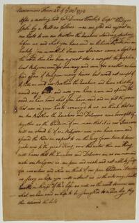 Delaware Indians' message to Philadelphia Friends, July 28, 1773