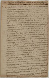 Minutes of Proceedings relating to the first Treaty to the Indians at Easton, July 19, 1756