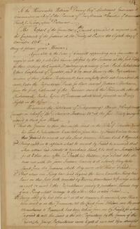 Report of the Committee of the Council appointed to enquire into the Complaints of the Indians at the Treaty at Easton the Eighth day of November 1756