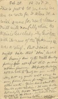 1905 February 28, Baltimore, [to Mrs. Alexis T. Cope], New Orleans