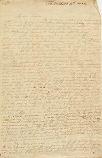 1822 February 15, Philadelphia, to My dear Elenor, Burlington