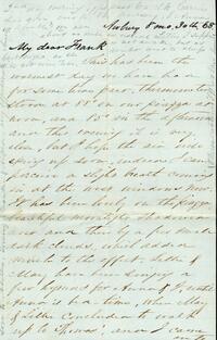 1868 August 30, Awbury, to My dear Frank