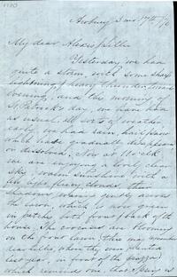 1876 March 17, Awbury, to My dear Alexis and Lillie