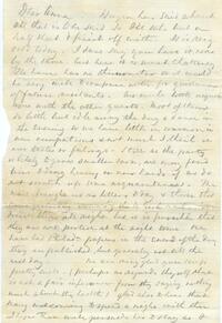 1869 August, Hopatcong, to Dear Anna, Philadelphia