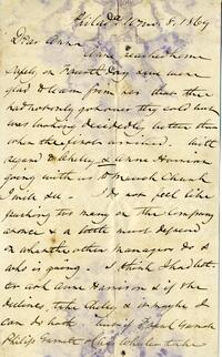 1869 October 8, Philadelphia, to Dear Anna