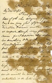 1869 October 12, Philadelphia, to My dear Wife, Newport
