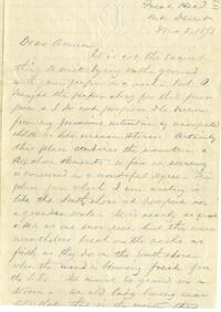1873 August 8, On a picnic, Great Head, Mt Desert, to Dear Anna