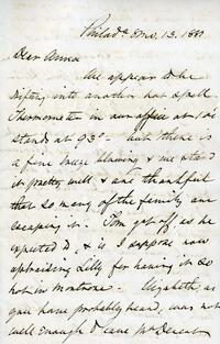 1881 August 13, Philadelphia, to Dear Anna