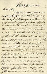 1884 July 23, Philadelphia, to dear Lillie, Woodbourne