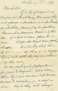 1884 August 5, Awbury, to Dear Lillie, Woodbourne