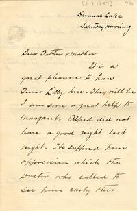 1897 January 2, Saranac Lake, to Dear Father & Mother