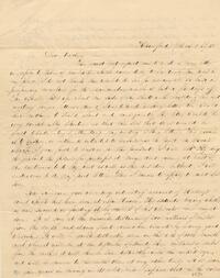 1835 September 5, Haverford, to Dear Uncle, Philadelphia