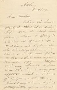 1887 July 17, Awbury, to Dear Mother