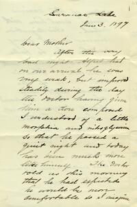 1897 January 3, Saranac Lake, to Dear Mother