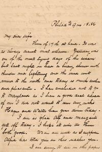 1886 September 18, Philadelphia, to My dear wife