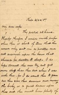 1887 June 24, Philadelphia, to My dear wife
